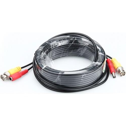 BNC Cable 5M/10M/15M/20M Optional CCTV Cable Video Output DC Plug Cable For AHD/Analog BNC System Home /Vehicle Dvr Extend Cable