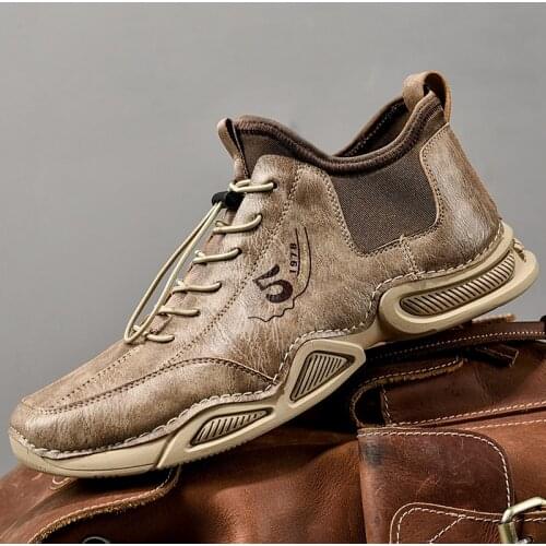 Autumn New Men Boots Shoes Large Size Platform Ankle Boots Plus Velvet Motorcycle Boots Low-cut Socks Boots Outdoor Casual Shoe