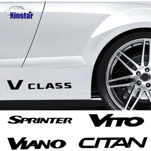 2pcs Car Body Sticker For Mercedes Benz AMG CITAN R V CLASS SPRINTER VIANO VITO W203 W204 W205 W124 W213 W212 W214 W220 C300