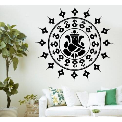 Wall Decal Buddha Ganesha Hinduism Gods Vinyl Sticker wall pictures for living room Wall Stickers Home Decor Wall Art D450