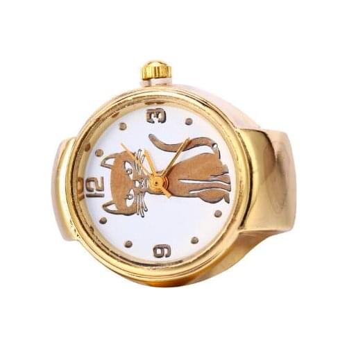 Mixorder Newest Creative Watch Finger Rings Elastic Quartz Finger Ring Watch Lady Girl Gift Fashion Jewelry Accessory 20pcs/lot