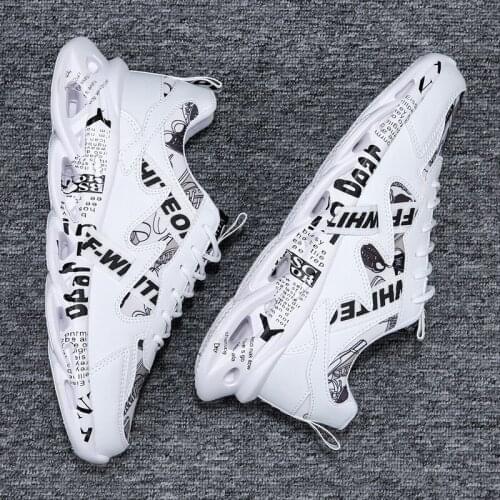 Runway New Style Korean-style Trend Athletic Shoes Men Fly Woven Running Cushion Sneakers Lightweight Breathable Jogging Shoes