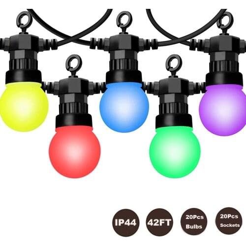 10M outdoor G50 Bulbs suitable for Christmas chandelier string with 20 LED bulbs,waterproof commercial terrace cafe garden light