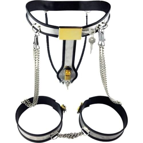 Stainless Steel Female Chastity Belt, Y-type Chastity lock, Adult Game, Chastity device, Sex Toy A185