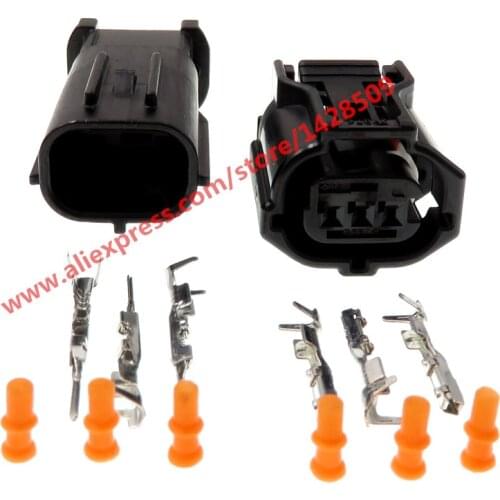 10 Sets 3 Pin 12353 Wire Connector Headlight Lamp Camshaft Sensor Plug For Toyota Sumitomo 6189-1129 6188-4920