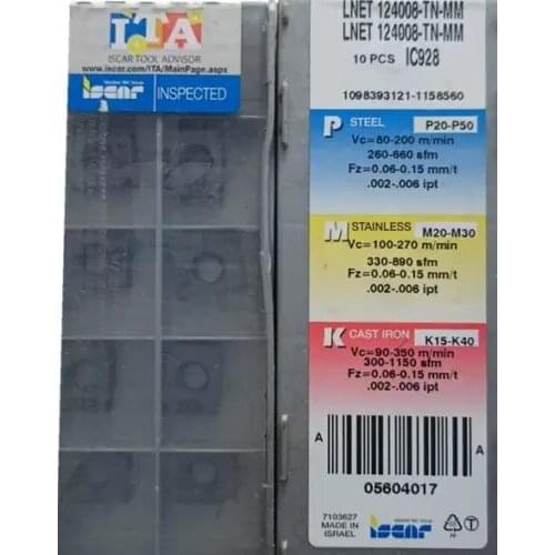 10PCS CARBIDE LNET 124008-TN-MM IC928