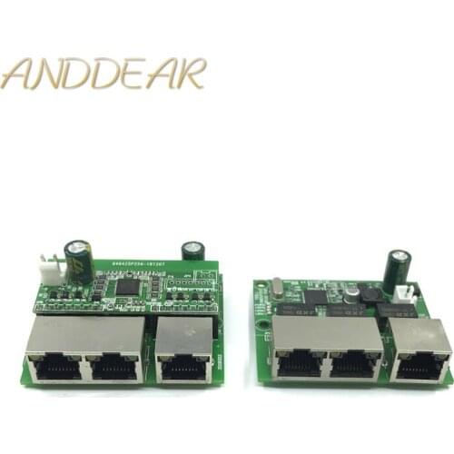 3-port Gigabit POEswitch module is widely used in LED line 3 port 10/100m contact POEport mini switch module PCBA Motherboard