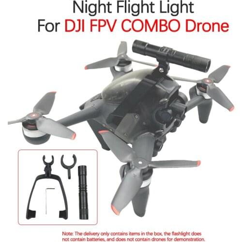 For DJI FPV COMBO Drone Night Flight Searchlight 3D Printing Flashlight Night Flying Signal Light Indicator Accessories