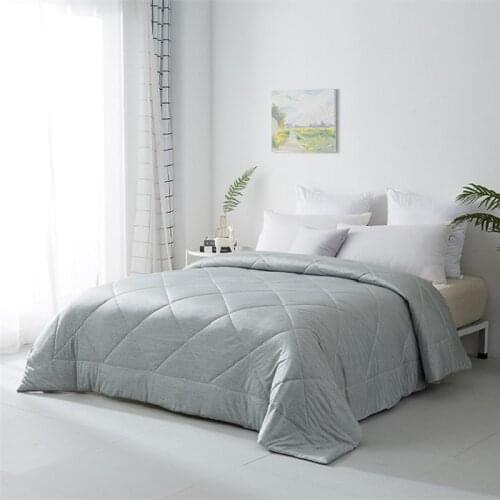 Cold Feeling Thin Summer Quilt Bedspread Solid Cooling Comforter Bed Cover Cool Air Condition Quilted Summer Blanket Coverlets