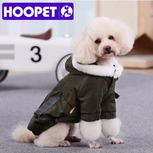 HOOPET Pet Dog Clothes Winter Warm Clothes For Dogs Jacket Coat Puppy Chihuahua Clothing Hoodies For Small Dogs Puppy Outfit