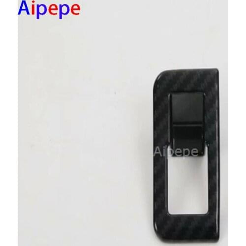 LHD For Audi A6 C8 2019 Carbon Style Car Interior Rear Trunk Boot Tailgate Open Switch Button Cover Trim Car Accessories