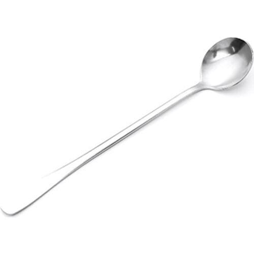 Spoon Long Handle Stainless Steel Teaspoons Creative For Ice Cream Coffee Soup Tea Cocktail xqmg Teaspoons Tableware Kitchen Din
