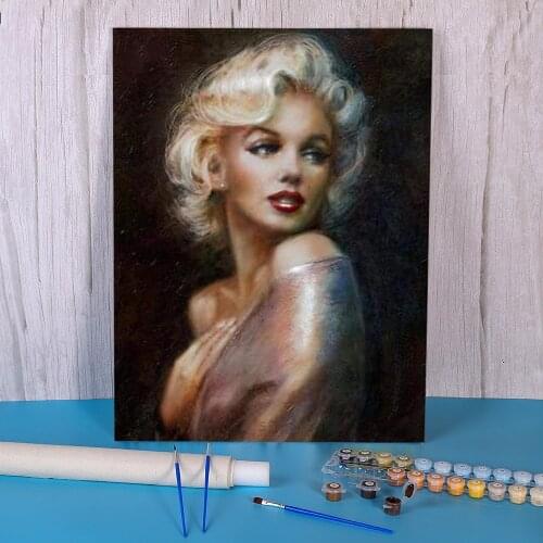 Marilyn Monroe Paint By Numbers Package Oil Paints 50*70 Oil Painting Decorative Paintings For Handicraft