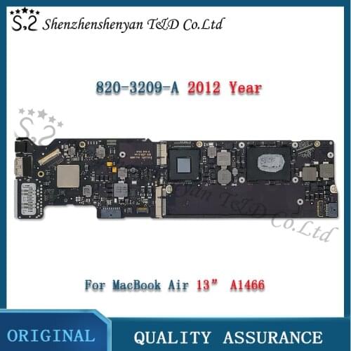 Original A1466 Logic Board for MacBook Air 13" A1466 Motherboard 2012 Year 4GB/8GB 1.8GHz/2.0GHz 8GB 820-3209-A
