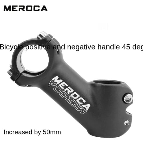 Positive and negative 45 degree stem 31.8*90mm mountain bike road bike bicycle handlebar riser 28.6 front fork raiser