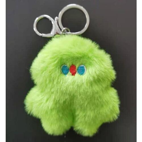 5 Colors Attractive Key Holder Creative Lightweight Wear-resistant Adorable Hanging Plush Cartoon Pendant Keychain for Bag