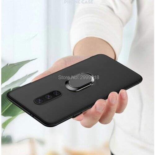 For OnePlus 6T 6 5T 5 3T 7 Silicone Cover Magnetic Magnet Car Finger Ring Case Soft Case for One Plus 6T 6 5T 5 3T 3 1+7