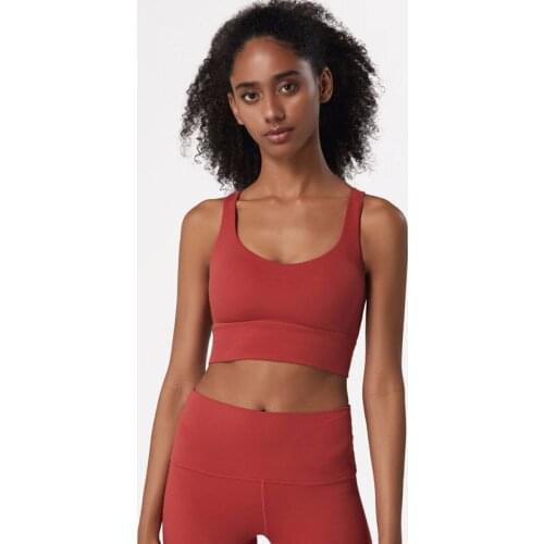 Sports Bra Woman High Impact Fitness Running Underwear High Support Tank Tops Training Solid Workout Gym Push Up Yoga Crop Top