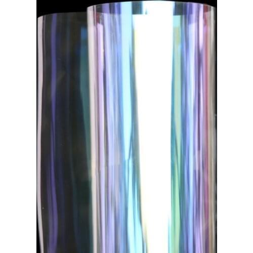 SUNICE Blue Purple Window Shade Window Tint Auto Home Sticker VLT 80% UV Proof Self-adhesive window Film Width: 152cm(60inch)