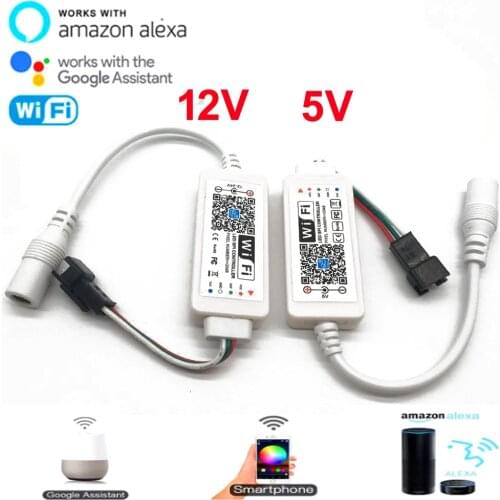 DC 5V 12-24V Magic Home LED WiFi Controller iOS Android Control Smart Alexa Google Assistant for WS2811 SK6812 WS2812B LED Strip