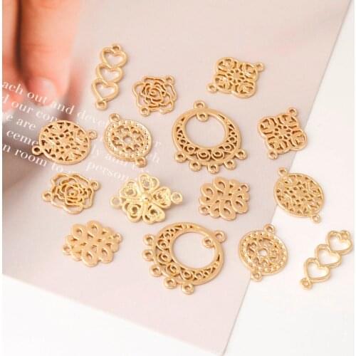 10pcs Vintage Antique Gold Tiny Charms Pendant for Earring Necklace Bracelet Making Jewelry DIY Fashion Bijoux Findings