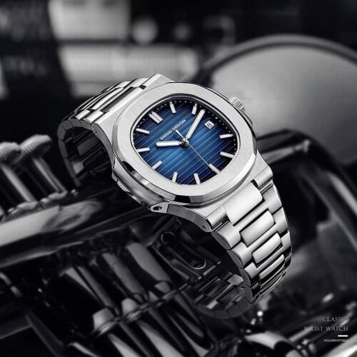 DIDUN Men Automatic Mechanical Watch Japan Miyota stainless steel luxury brand Watches Causal Fashion Business Wristwatch