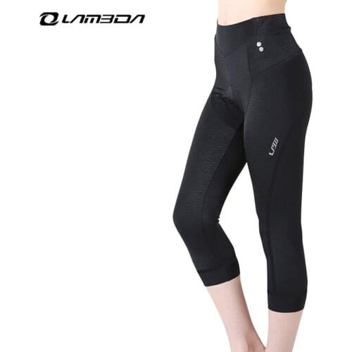 LAMBDA women cycling pants 3D GEL padded long pants 4/3 pants Qucik Dry Trouser mtb road mountain bike bicycle clothing
