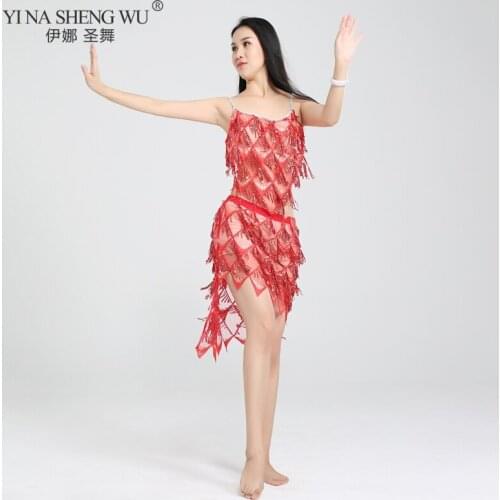 Adult Sexy Sequins Mesh Oriental Belly Dance Costume Dress for Women Belly Dancing Clothes Bellydance Dancer Practice Clothing