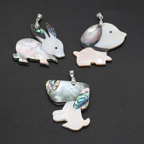 1pcs Natural Mother Pearl Shell Charms Pendants for Women Gifts Animal Jewelry Making DIY Accessories Fit Necklaces Earrings