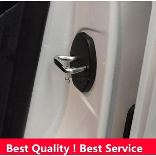 2010-2016 Good Quality Carbon Fibre Door Lock Cover Car Interior Decoration For Volkwagen Tiguan Z2EA043