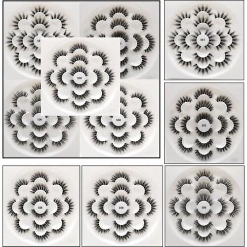 AY 3/5/ 7/10 Pairs Beauty lashes 6D 25MM Mink Eyelashes Makeup Wholesale Mink lashes Eyelash extension Woman Makeup Tools