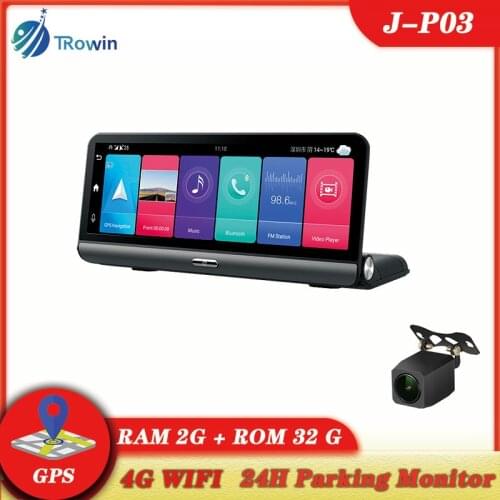 4G Android 8.1 WIFI Touch GPS DashCam Car DVR Dual Camera Video Auto Dashboard IPS Recorder ADAS Wide Angle Night Vison Parking