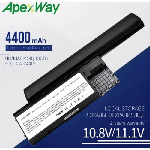 Apexway 4400 mAh Laptop Battery JD775 JY366 KD489 KD491 KD492 KD494 KD495 NT379 PC764 PC765 For Dell Latitude D620 D630 D631