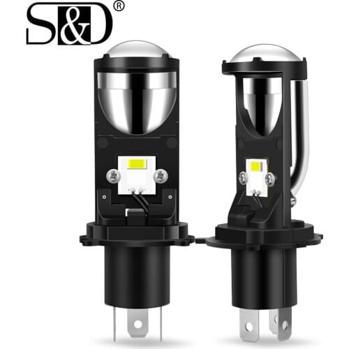 Mini Canbus CSP H4 Led Projector Lens 9003 HB2 20000LM Car Headlight Bulb 50W High Low Beam Light 12V 24V 6000K White