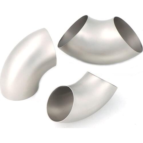 Car Accessories Titanium alloy exhaust pipe 90 degree connection elbow 51mm 63mm 76mm TC18 TA18 TC4 TI-6A1-4V TA3 TA2 GR7 GR12