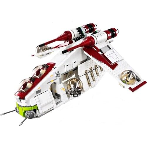In Stock Star 05041 Wars On Toy Republic Gunship Set 75021 Ship Children Educational Building Blocks Diy Bricks Toys