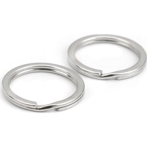 DoreenBeads 20PCs Silver Color Split Rings Key Rings 25x1.7mm Findings (B03294), yiwu