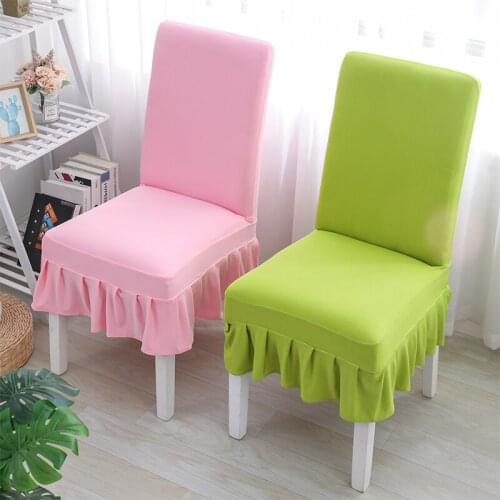 Spandex Chair Covers Printed Stretch Elastic Universal White Chair Cover Slipcovers For Dining Room Wedding