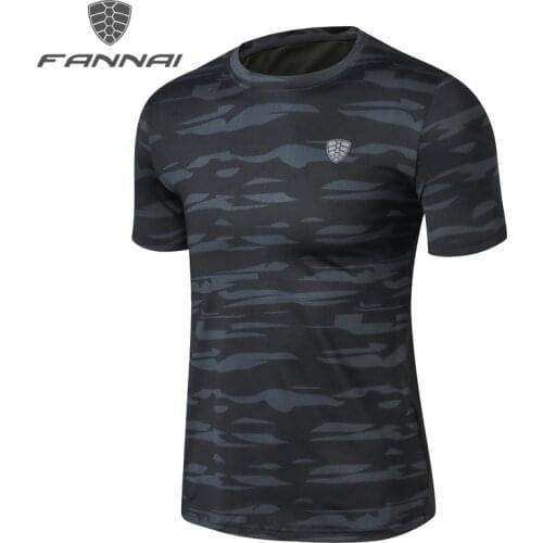 FANNAI Mens Camouflage T-Shirts