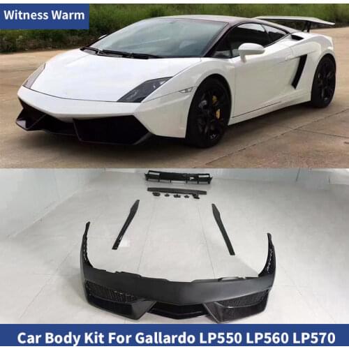 FRP /Carbon fiber Front bumper Side skirts apron Rear lip diffuser Rear wings spoiler For Lamborghini LP-550 DMC Car body kit
