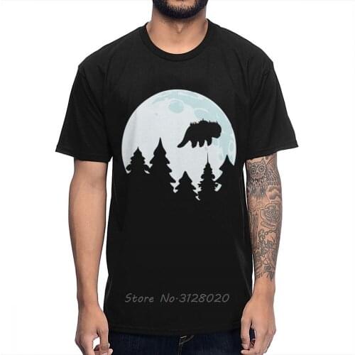Summer Appa YipYip Flying By Moonlight T Shirt Casual Men Cotton O-neck TShirt Hip Hop Tees Tops Streetwear Harajuku