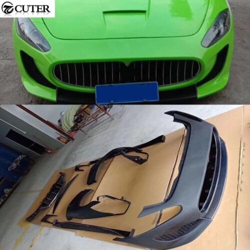 GT DMC style Car body kit PP front bumper rear bumper diffuser side skirts side fenders for Maserati GT
