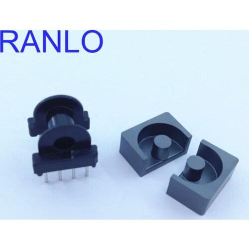 EP10 PTH power supply high frequency transformer bobbin EP bobbin 4+4pin + soft magnetic ferritecore
