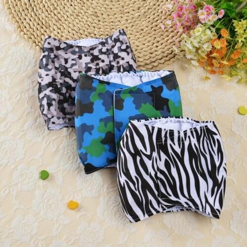 Camouflage Pet Dog Cloth Diaper Physiological Sanitary Dog Shorts Underwear Pant for Pet Dogs Nappy Cover Male Dog Pants Wraps