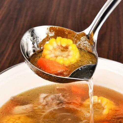 Grease Scoop Kitchen Quick Separation Stainless Steel Wooden Handle Oil Filter Spoon Soup oil separator to remove oil soup spoon