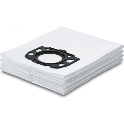 4 pieces/lot Vacuum Cleaner Bags Microfleece Dust Filter Bag for Karcher W 5 P Premium MV4 MV5 MV6 WD 4 WD 5 WD 6 Vacuum Bags