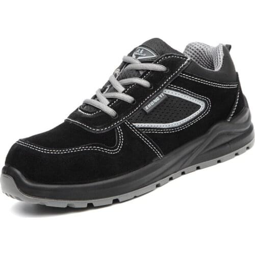 Building Safety Shoes Men Lightweight Work Shoes Steel Toe Puncture-Proof Work Non-slip Sneakers Indestructible Shoes