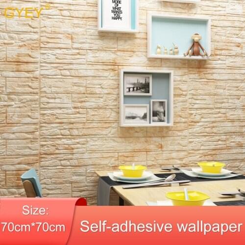 3D Wall Panels for Living Room 3D Brick Stone Wall Papers for Kids Room Bedroom Home Decor 3D Waterproof Self adhesive Wallpaper
