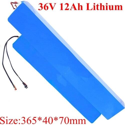 Customize 10s 18650 Cell 36v 12ah Lithium Li-ion 36v 12ah Battery Pack for 500w Motor Electric Bike Motor Electric Car +Charger