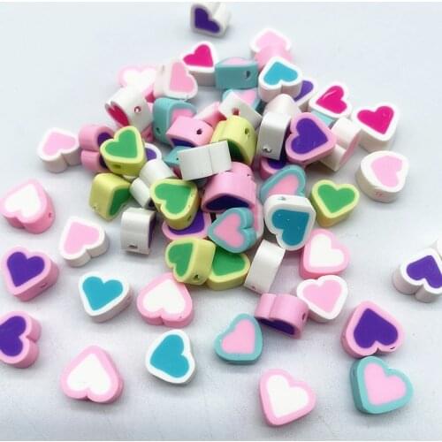 New 30pcs10mm Smiley/Animal/Fruit Beads Polymer Clay Beads Spacer Loose Beads for Jewelry Making DIY Accessories #33